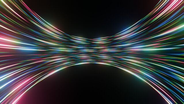 Multi Color Neon Speed Background