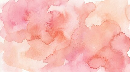 Fototapeta premium Abstract watercolor background in shades of pink and peach artistic texture