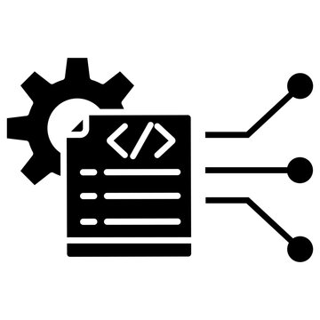 Development icon vector. Programming Illustration sign. Software developer symbol. Program code logo.