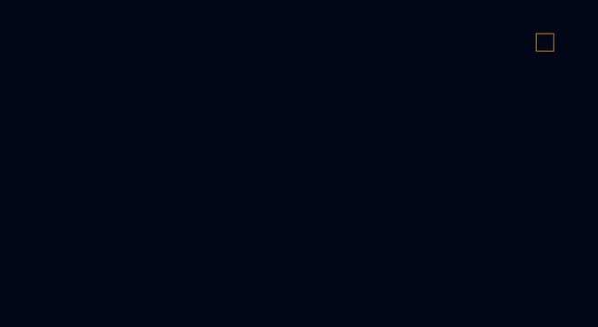 Minimalist gold geometric frame animation on dark navy blue animation background