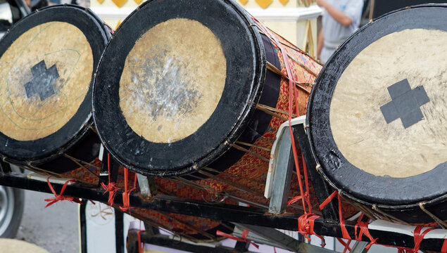 Traditional drums for Idul Fitri celebration