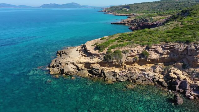 Coastal landscape of Sardinia island