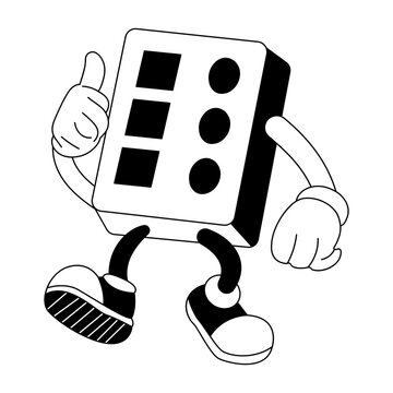 Glyph style illustration of a task tracker