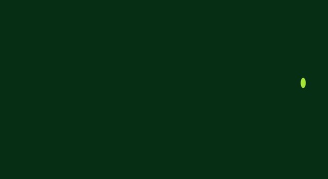 Minimalist loading animation with rotating green and blue circles animation