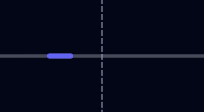 Minimalist loading bar progress animation on dark animation background