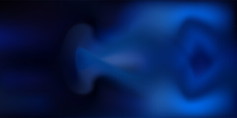 Abstract Blue Wave Background With Smooth Gradient, Fluid Shapes and Dark Modern Texture Overlay © Yanto