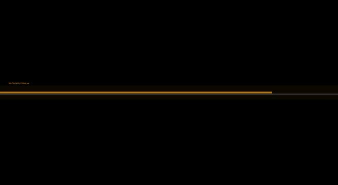 Minimalist loading progress bar animation with sleek orange line animation