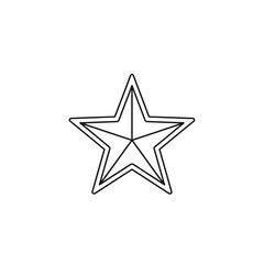 Obraz premium A Simple Outline of a Five-Pointed Star with a White Background, Ideal for Icons and Designs