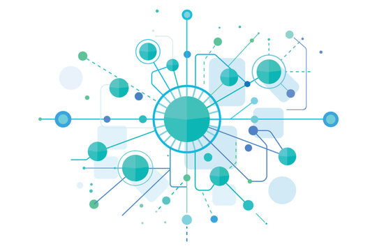 AI Agent Decision Tree. Data analysis algorithm concept. Digital tree made of circuits, conceptual illustration. Extensive network with correct and deadlock solutions.