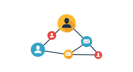 Obraz premium People Network Connections Social Media.