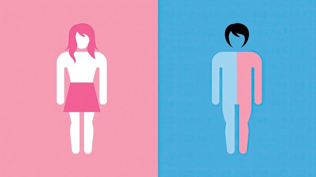 Masculine, feminine. Transwoman. Gender identity