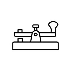 Antique Morse Code Telegraph Key Icon © srattha
