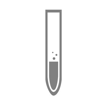 vector image of a test tube with reagents and chemical liquids