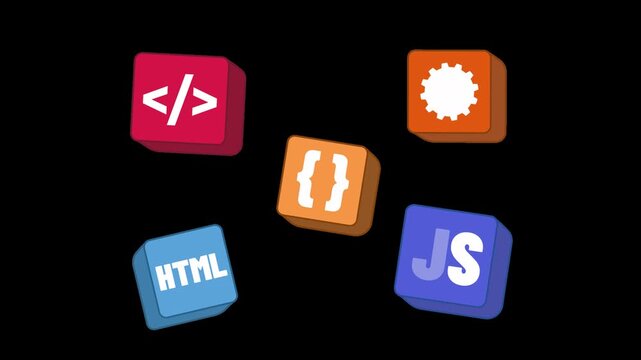web development coding programming languages alpha channel animation