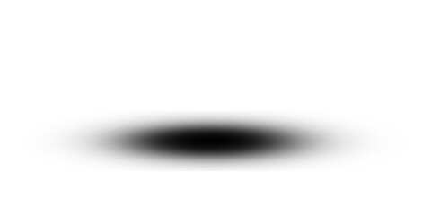 Soft black shadow isolated on transparent background © Apon