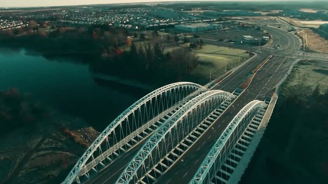Aerial View of Vimy Memorial Bridge