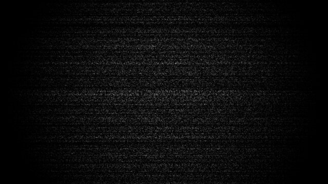 Retro TV Static Texture Background with Horizontal Noise Glitch Effect Vintage Analog Signal Distortion Overlay in Black and White