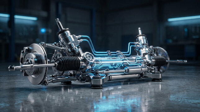 Smart Active Air Suspension Strut with Electronic Sensors for Adaptive Vehicle
Ride Comfort and Stability