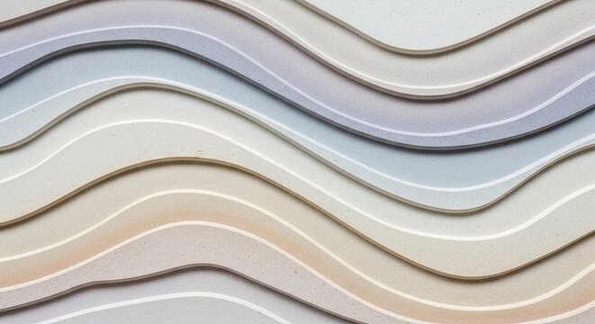 Abstract soft pastel wavy stripes background texture with a gentle and soothing color palette creating a serene and elegant design