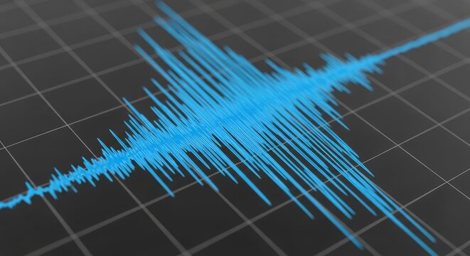 Seismic Activity Graph - Earthquake Waveform Analysis.