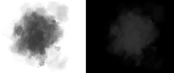 Cyan smoke explosion on black and white backgrounds, turquoise powder burst texture, vibrant teal atmospheric fog effect for creative overlays © Motion Mania