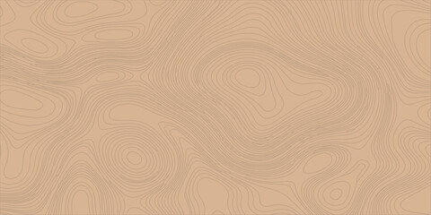 Abstract topographic map background with light brown wavy lines on a beige textured surface for graphic design. A clean and professional abstract background featuring subtle topographic contour lines  © Creative Lis
