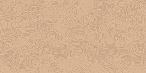 Abstract topographic map background with light brown wavy lines on a beige textured surface for graphic design. A clean and professional abstract background featuring subtle topographic contour lines  © Creative Lis