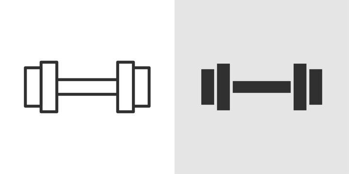 Fitness Training Icon representing physical exercise, health improvement, and structured workout routines.