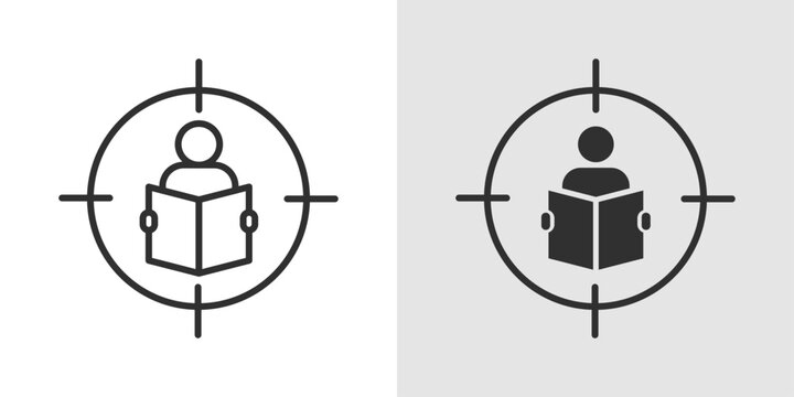 Focus Study Icon representing concentration, deep learning, and distraction free academic productivity.