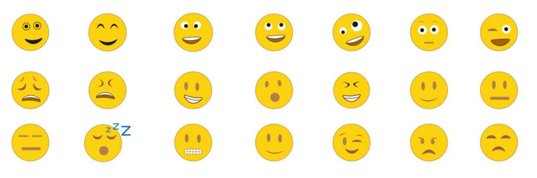 Illustration vector Emotionen als Freisteller