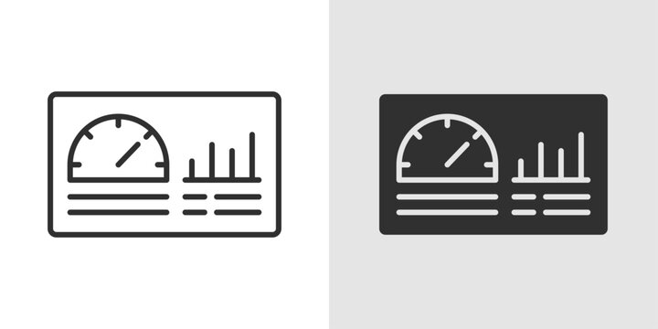 Learning Dashboard Icon representing analytics interfaces for tracking student progress and educational performance.