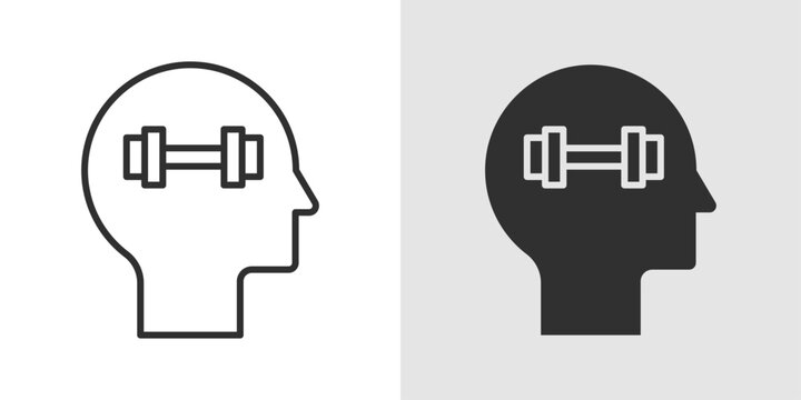 Memory Training Icon representing cognitive improvement, brain exercises, and learning enhancement techniques.
