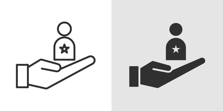 Mentorship Icon representing guidance, coaching, and professional or academic support relationships.