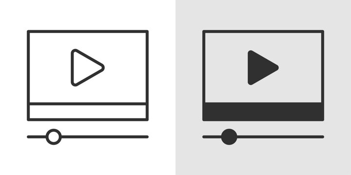 Video Tutorial Icon representing instructional learning, digital education, and visual teaching content.