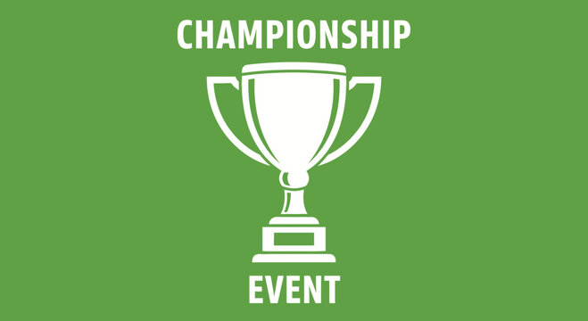 Championship Event Winning Trophy Icon For Event, Tournament, And Celebration Design