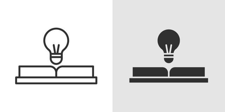 Wisdom Icon representing knowledge, intelligence, thoughtful learning, and personal growth.
