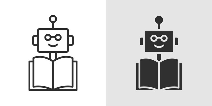 AI Tutor Icon representing intelligent educational assistance, personalized learning, and virtual teaching support.