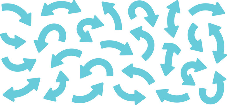 Arrows forming reload and refresh symbols