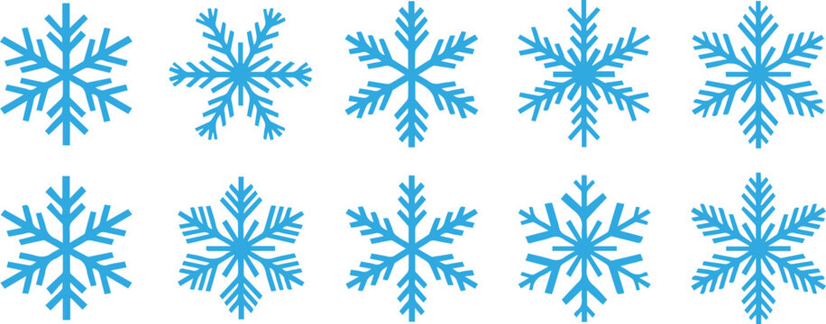 Snowflake cutout templates for laser cutting and stencils