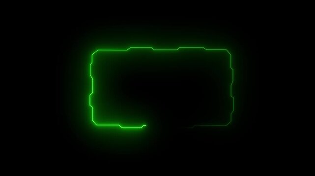 Hud frames cyan user interface elements design modern technology futuristic control panel screen digital hologram. abstract tech sci fi hologram frame template design on animation