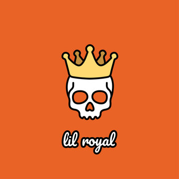 tattoo dead king head - skull with crown - lil royal