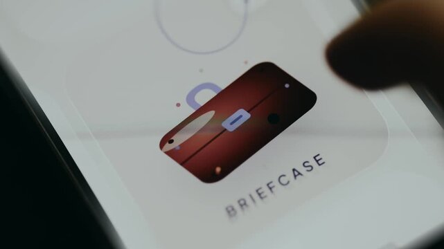 Digital 3D render of a briefcase, financial concept