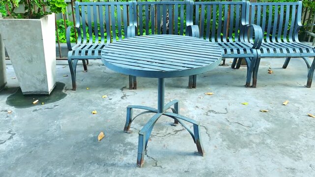 Garden table and bench set, for the garden.