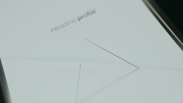 Digital design template for a presentation