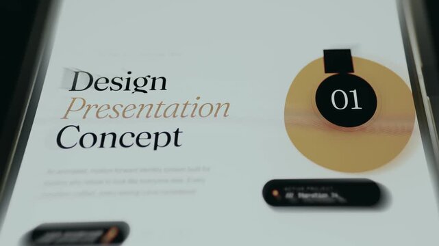 Modern business presentation slide layout