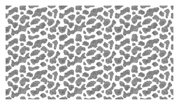 Leopard animal print pattern with stipple texture effect