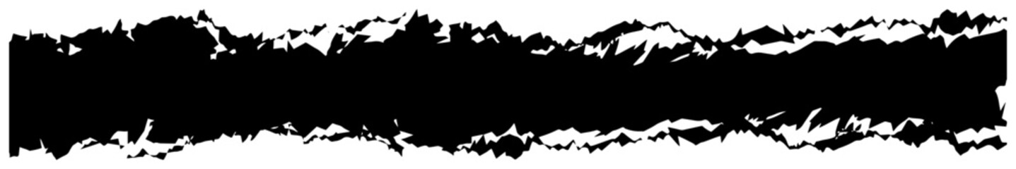 Fototapeta premium Distressed abstract grunge border in black and white