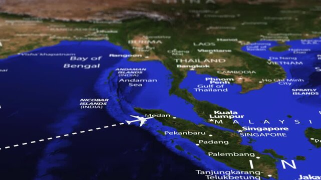 Flight From Antananarivo MADAGASCAR to Manila PHILIPPINES with flag pins
