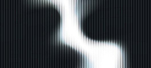 A striking monochrome abstract image with vertical lines forming a dynamic pattern in black and white, offering a bold visual impact and artistic flair. © selaras