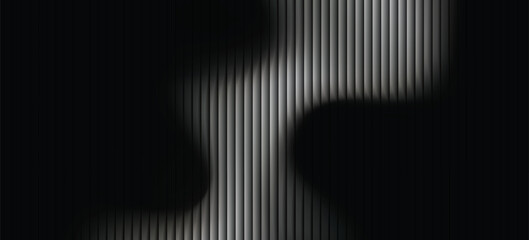 A striking monochrome abstract image with vertical lines forming a dynamic pattern in black and white, offering a bold visual impact and artistic flair. © selaras
